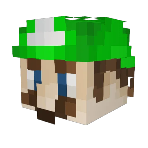 aloserman999 Minecraft avatar head, 3D render
