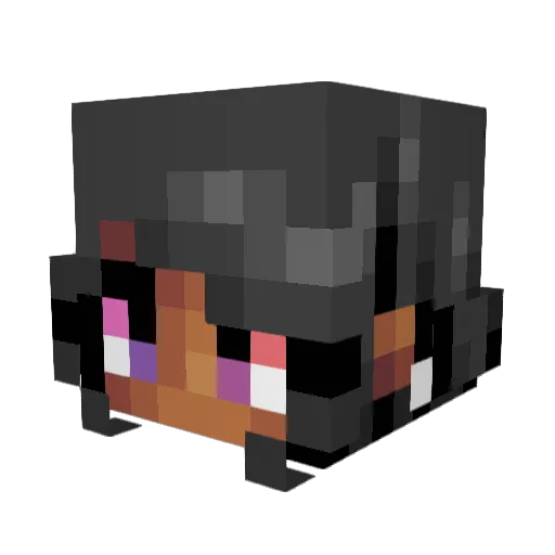 alottalemons Minecraft avatar head, 3D render