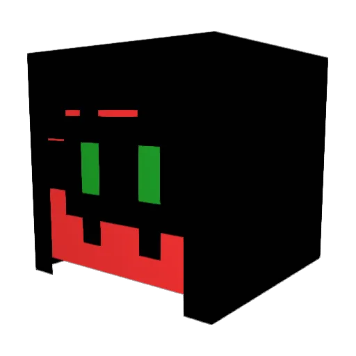 alougator Minecraft avatar head, 3D render