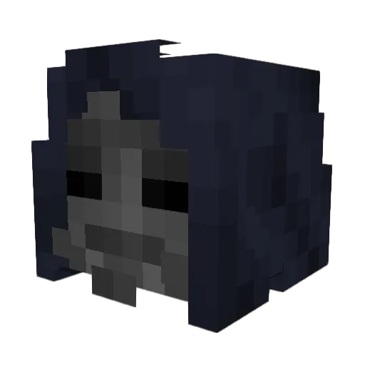 alowasp Minecraft avatar head, 3D render