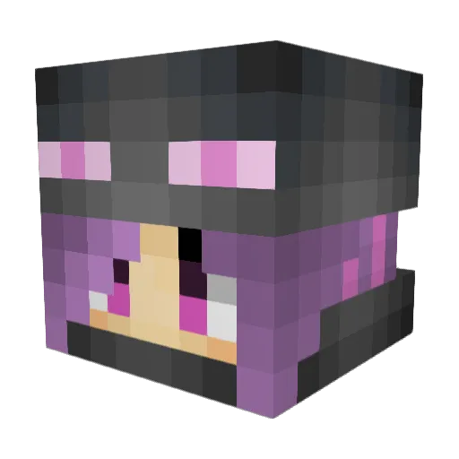 alpacabling Minecraft avatar head, 3D render