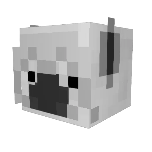 alpacamanMC Minecraft avatar head, 3D render
