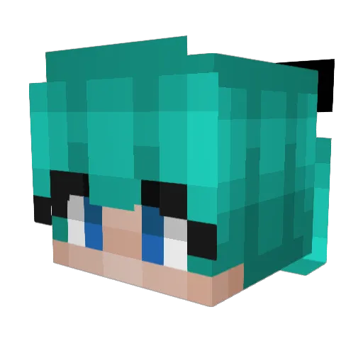 alpacaquest Minecraft avatar head, 3D render