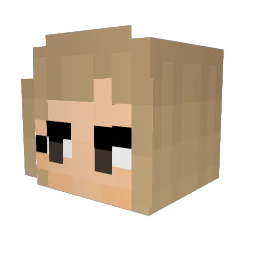 alpal1080 Minecraft avatar head, 3D render