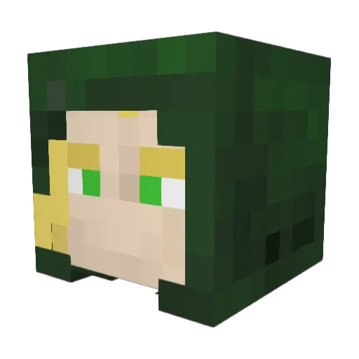 alpalp65 Minecraft avatar head, 3D render