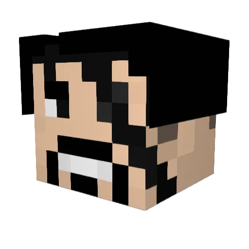 alpbaba35 Minecraft avatar head, 3D render