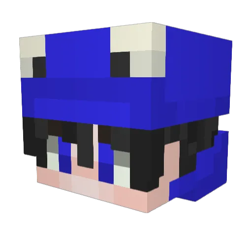 alpeeeeeeey Minecraft avatar head, 3D render