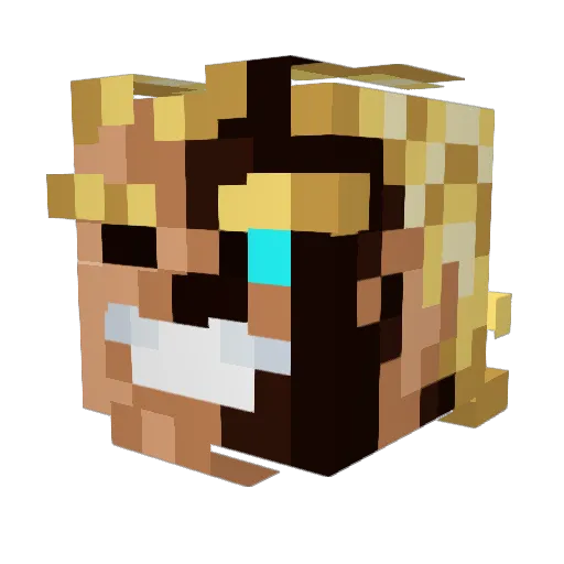 alper98 Minecraft avatar head, 3D render