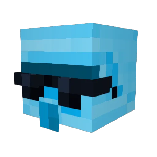 alperaa3 Minecraft avatar head, 3D render