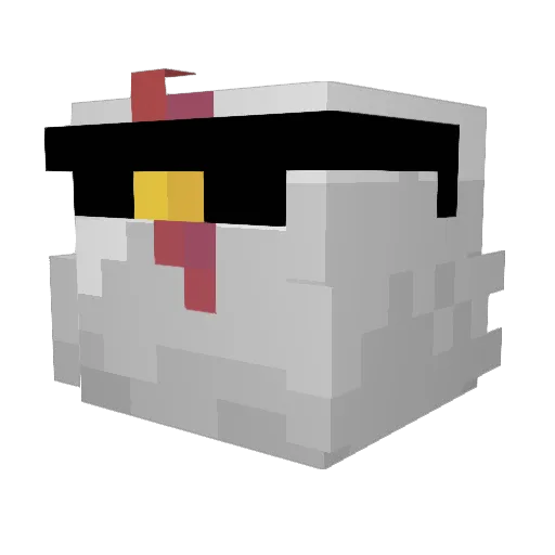 alperenvici Minecraft avatar head, 3D render