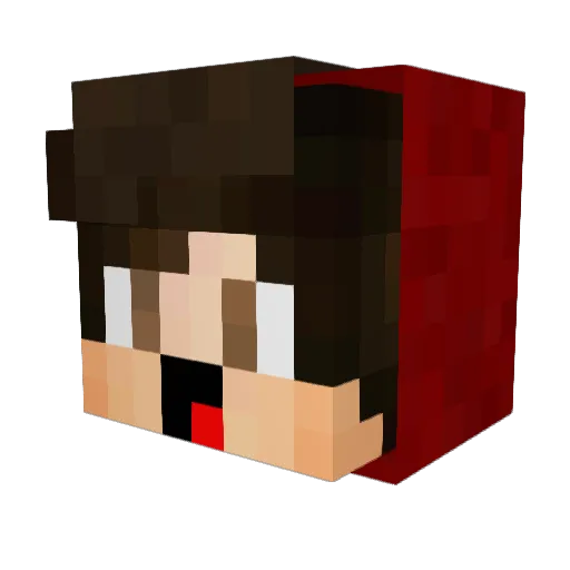alperscik Minecraft avatar head, 3D render