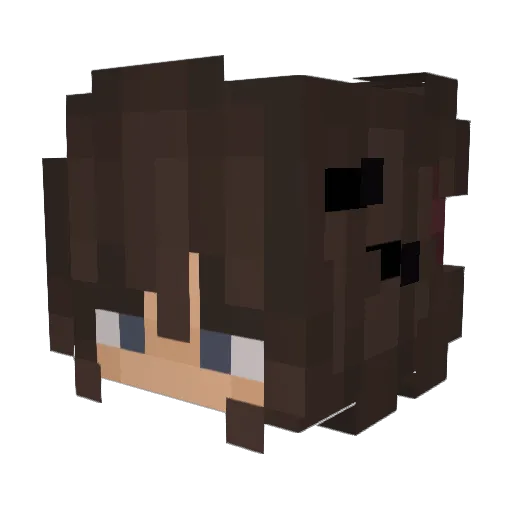 alpha444111 Minecraft avatar head, 3D render
