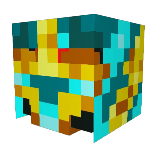 alpha861 Minecraft avatar head, 3D render