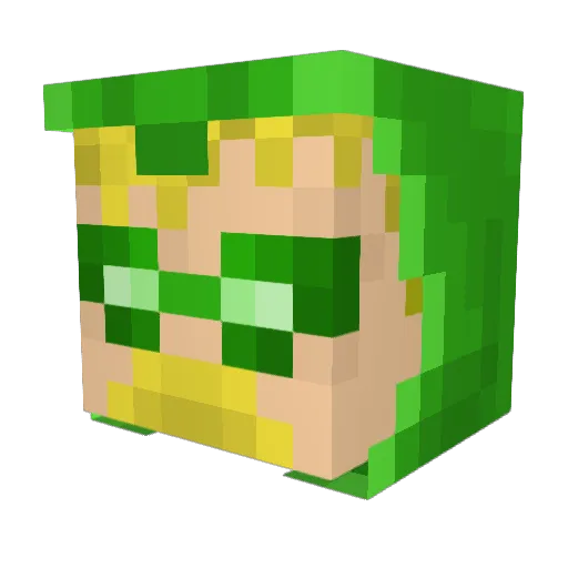 alphaarrow123 Minecraft avatar head, 3D render
