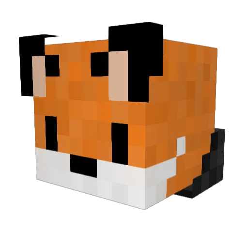alphacastor69 Minecraft avatar head, 3D render