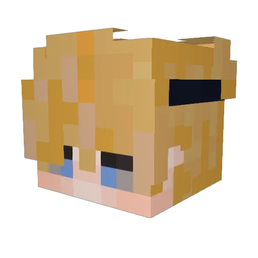 alphacentauri52 Minecraft avatar head, 3D render