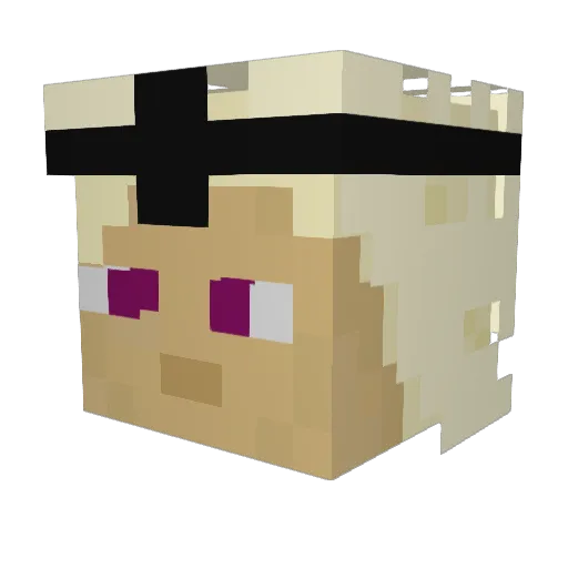 alphadump22 Minecraft avatar head, 3D render