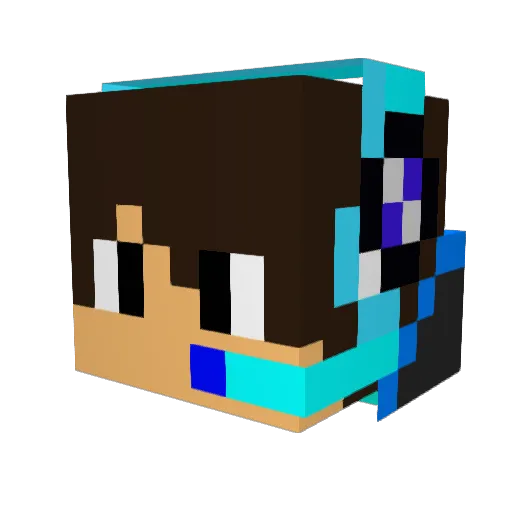 alphakiller35 Minecraft avatar head, 3D render