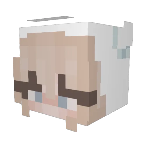 alphashark2 Minecraft avatar head, 3D render
