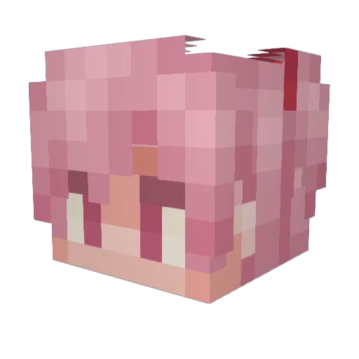 alphasigma_rizz Minecraft avatar head, 3D render