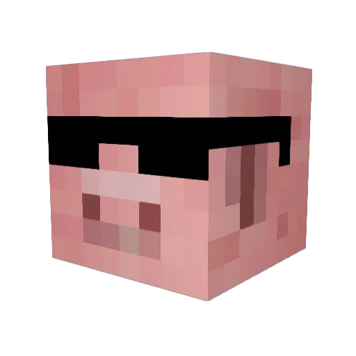 alphatier10 Minecraft avatar head, 3D render