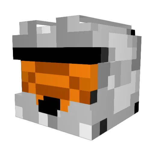 alphawolf6934 Minecraft avatar head, 3D render