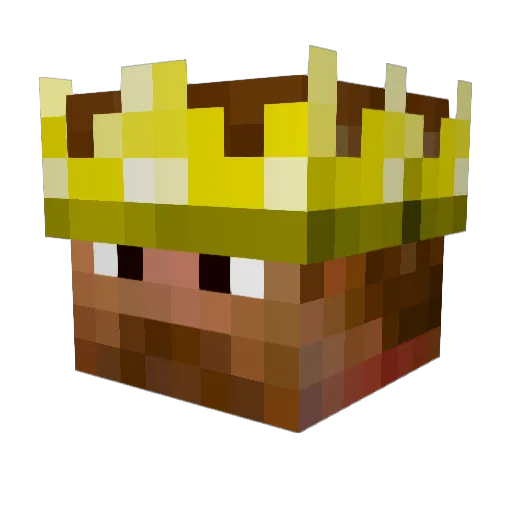 alphawolfed Minecraft avatar head, 3D render