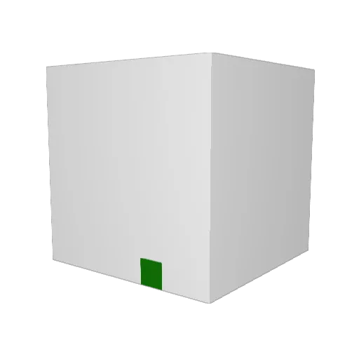 alphaziege_ Minecraft avatar head, 3D render