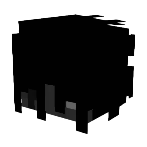 alphaznt Minecraft avatar head, 3D render