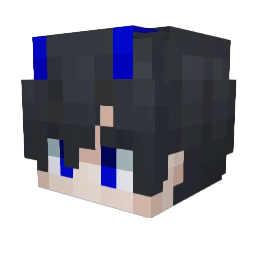 alphazouz Minecraft avatar head, 3D render