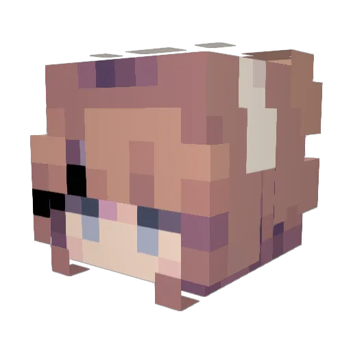 alpherwolf1 Minecraft avatar head, 3D render