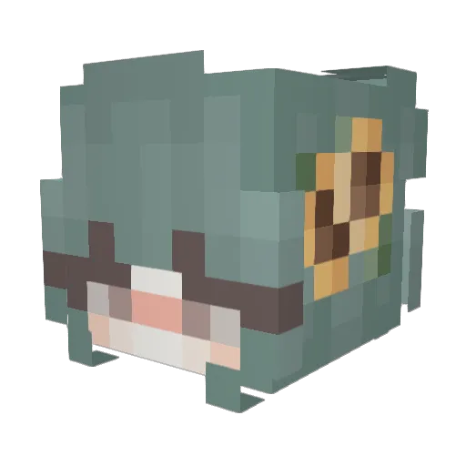 alphesibeas Minecraft avatar head, 3D render