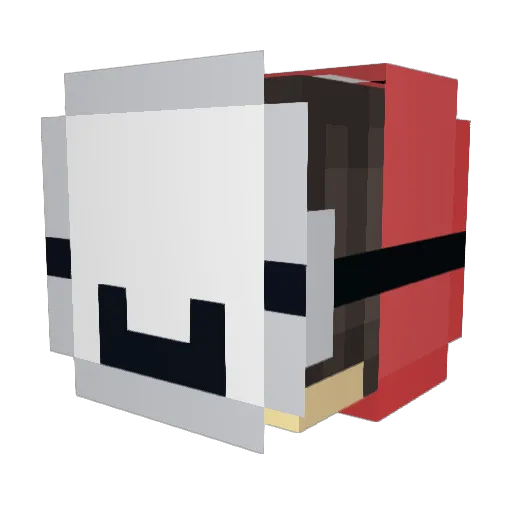 alpqwe Minecraft avatar head, 3D render