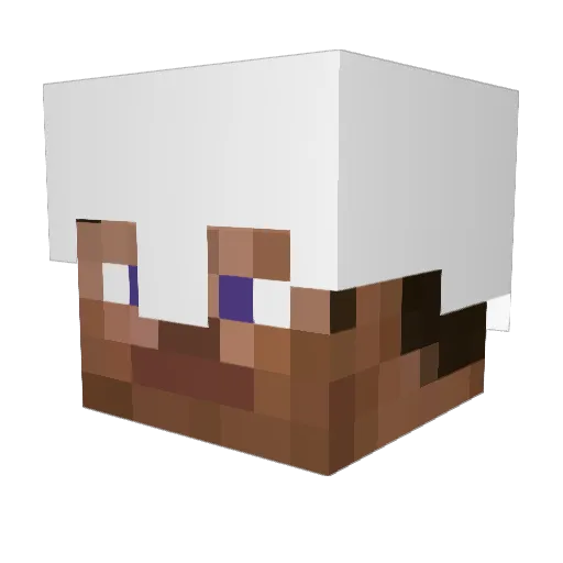 alqks Minecraft avatar head, 3D render