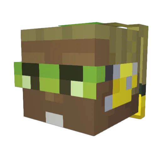 alranican Minecraft avatar head, 3D render
