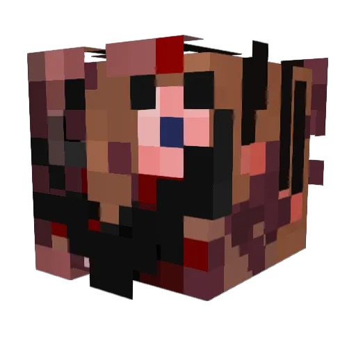 alrght Minecraft avatar head, 3D render
