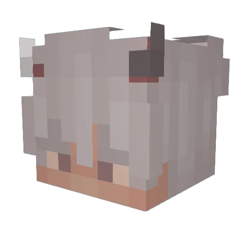 alric_ Minecraft avatar head, 3D render