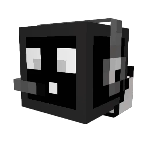 als67 Minecraft avatar head, 3D render
