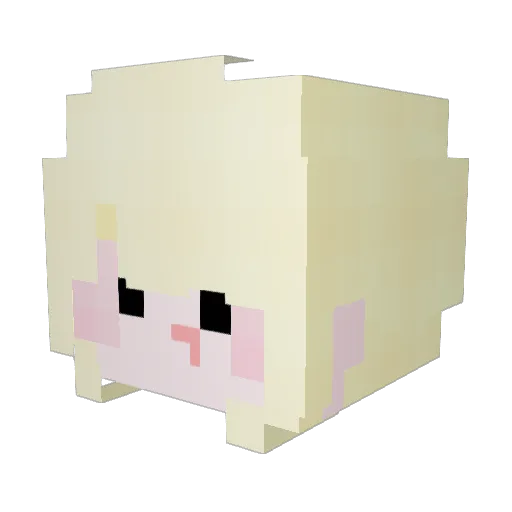 alsahfl Minecraft avatar head, 3D render