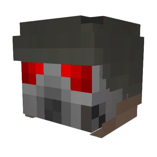 alsaho Minecraft avatar head, 3D render