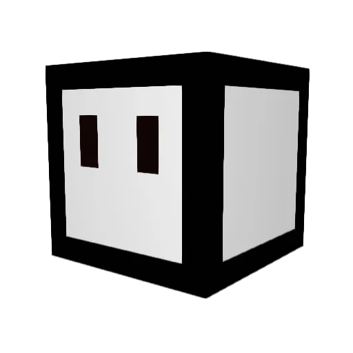 alscks Minecraft avatar head, 3D render