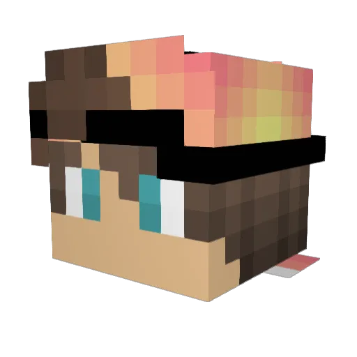 alsk06 Minecraft avatar head, 3D render