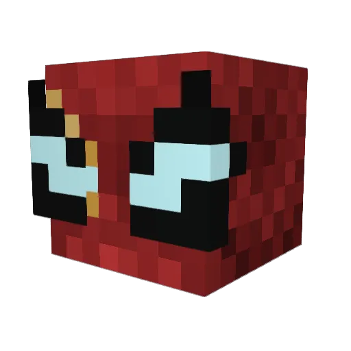 alsomespencer Minecraft avatar head, 3D render
