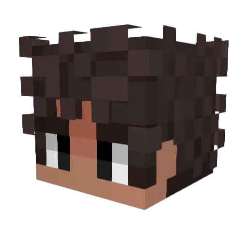 alsorico Minecraft avatar head, 3D render