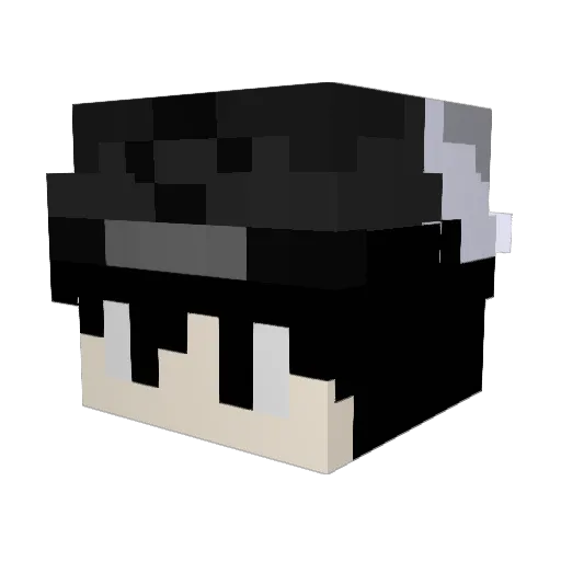alsosa Minecraft avatar head, 3D render