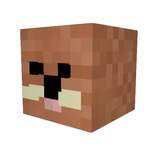alsoscotty Minecraft avatar head, 3D render