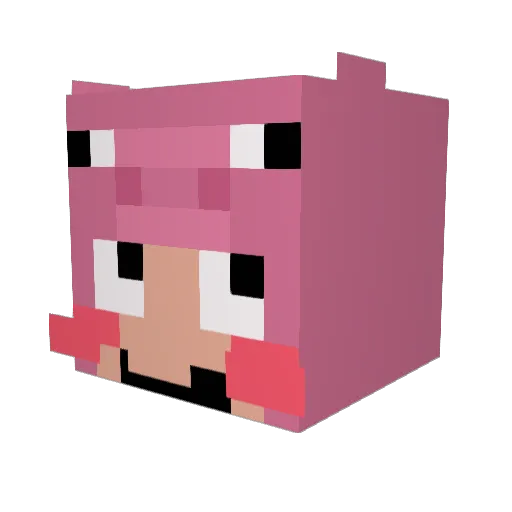 alsrnr0721 Minecraft avatar head, 3D render