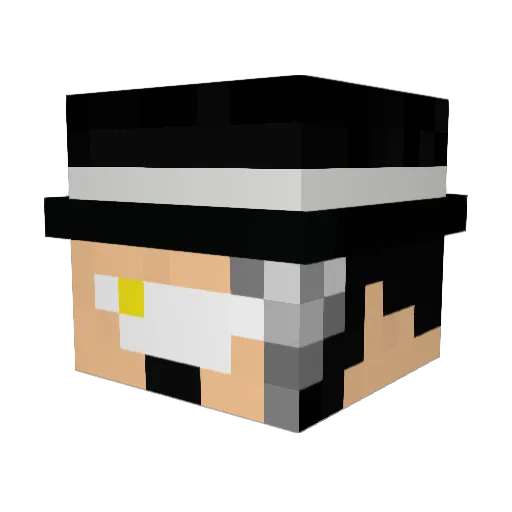 alsuwailmx Minecraft avatar head, 3D render