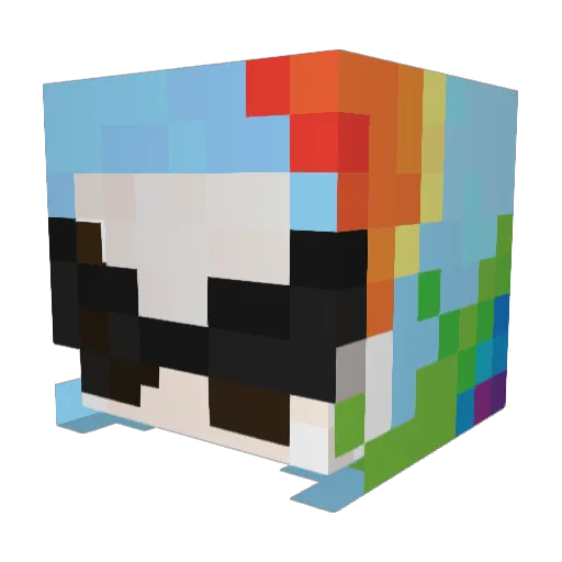 alt9k Minecraft avatar head, 3D render