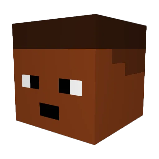 altairpoison Minecraft avatar head, 3D render